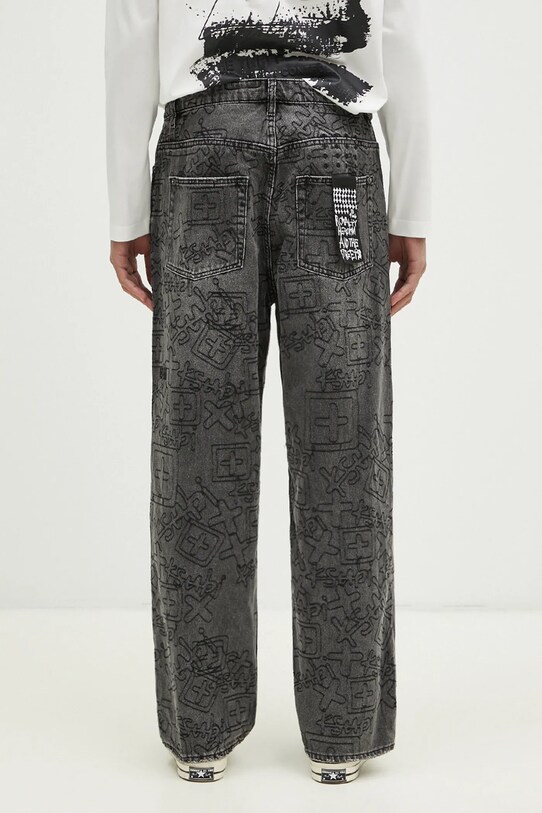 Odzież KSUBI jeansy Maxx Stencil Stitch MPS25DJ011 czarny