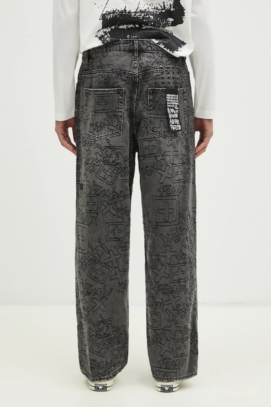 Oblečení Džíny KSUBI Maxx Stencil Stitch MPS25DJ011 černá
