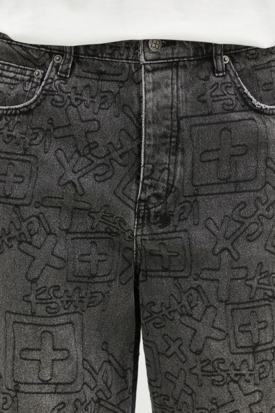 KSUBI jeansy Maxx Stencil Stitch czarny MPS25DJ011