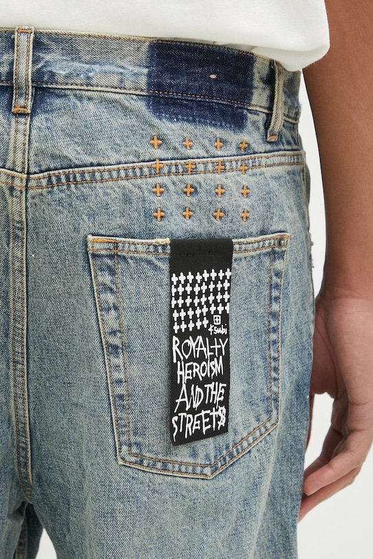 Džíny KSUBI Anti K Stage Dive Trashed MPS25DJ030 modrá