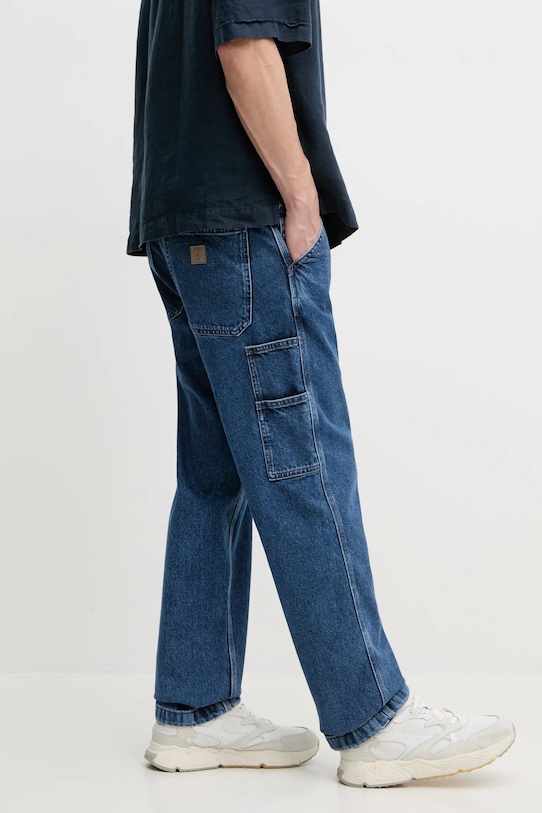 Bavlněné džíny BOSS Orange modrá 50541136