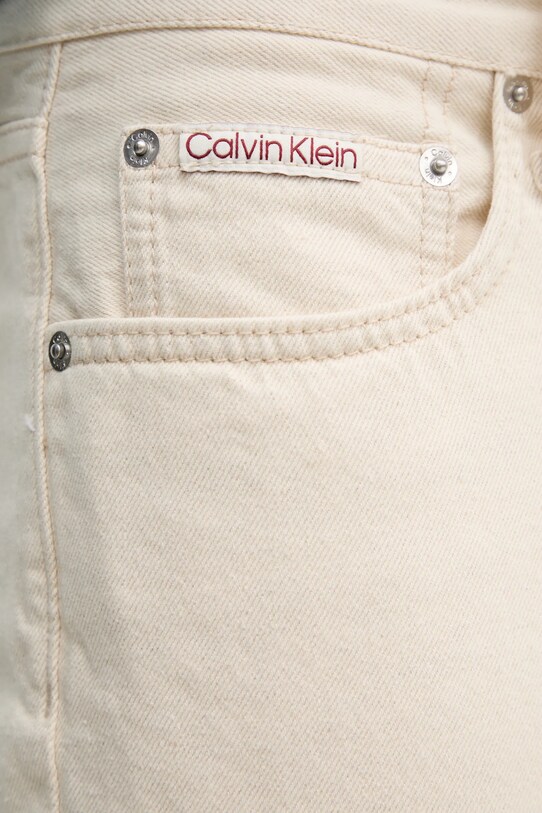 Calvin Klein Jeans farmer vászonkeverékkel bézs J30J327500