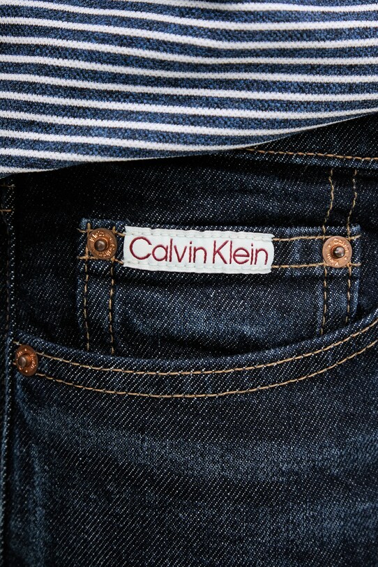 Džíny Calvin Klein Jeans námořnická modř LV04RB740G