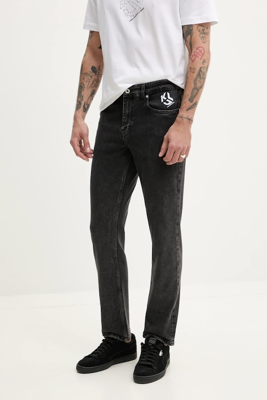 Τζιν παντελόνι Karl Lagerfeld Jeans γκρί A2M10070