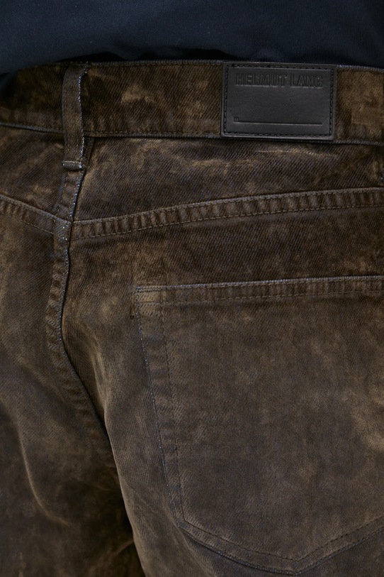 Helmut Lang jeansy Mid Rise Slim.Flock1 O09DM202 zielony