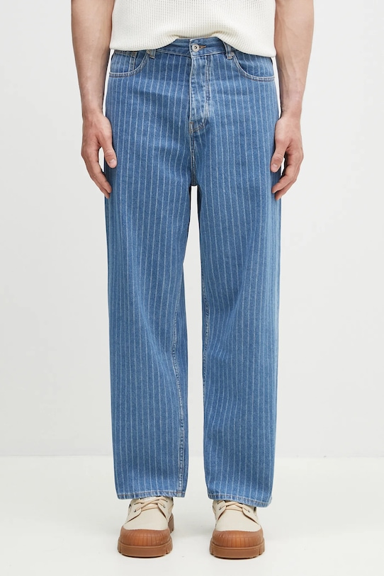 Drôle de Monsieur jeansy Le Jean Baggy Rayures niebieski G.BP168.CO179.LBE