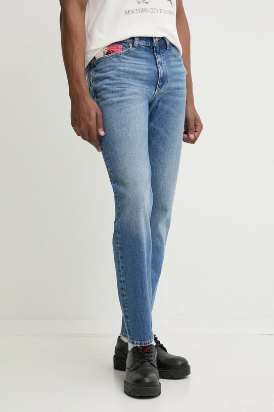 Rifle Tommy Jeans modrá DM0DM21858