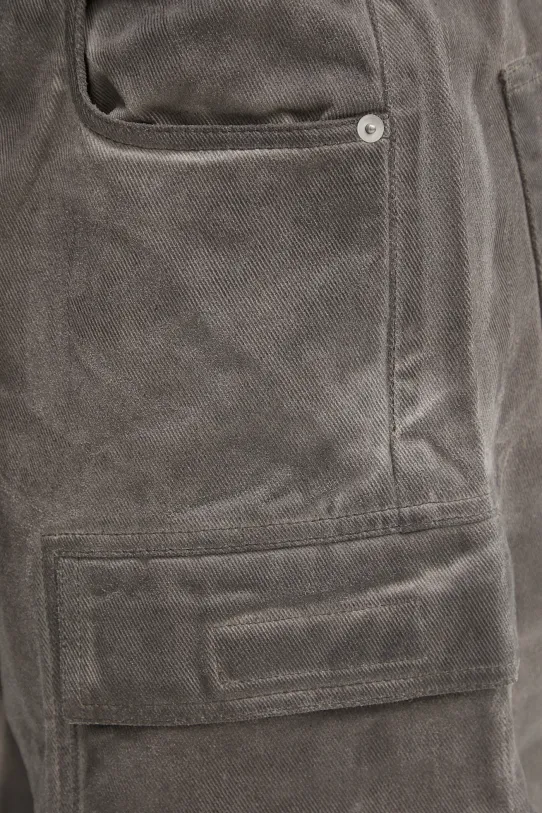 Rick Owens DRKSHDW jeans Double Cargo gri DU01E3361.DCF