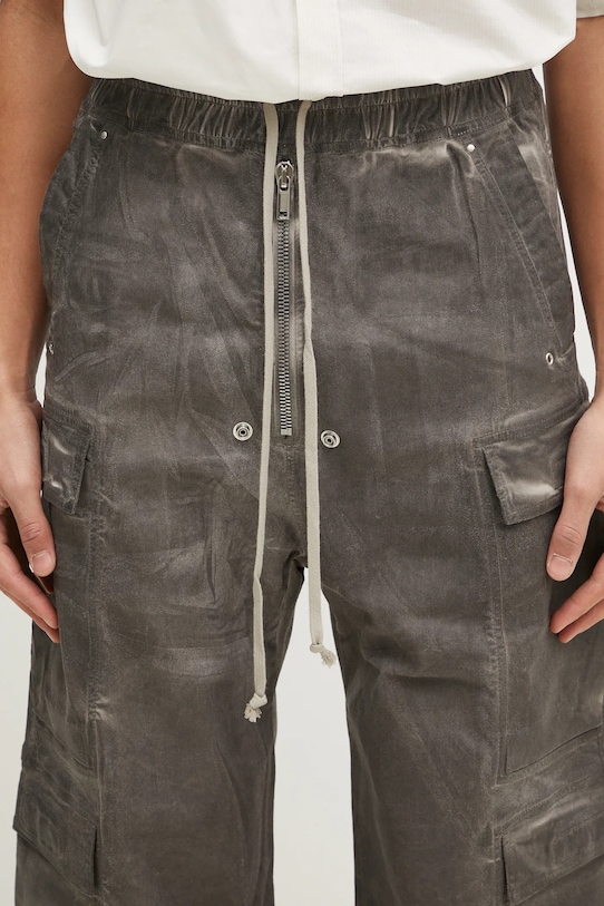 Штани Rick Owens Double Cargo Jumbo Belas сірий DU01E3398.SCF