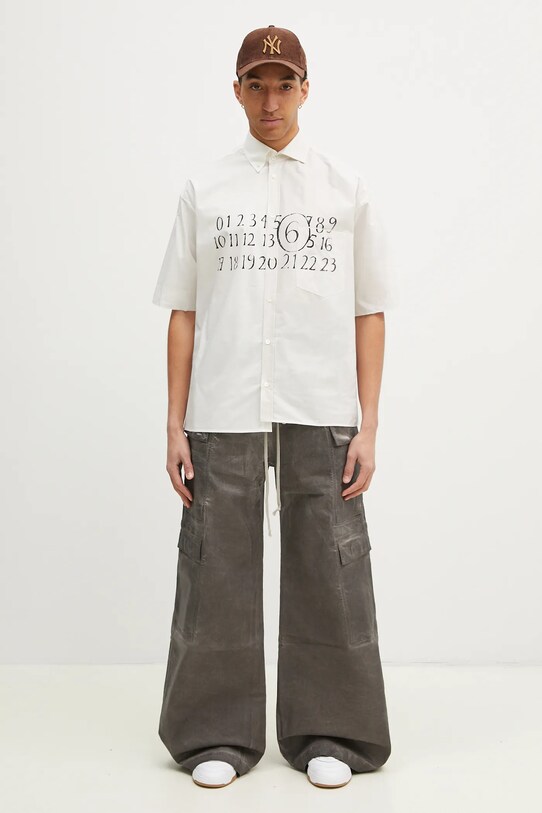 Nohavice Rick Owens Double Cargo Jumbo Belas DU01E3398.SCF sivá