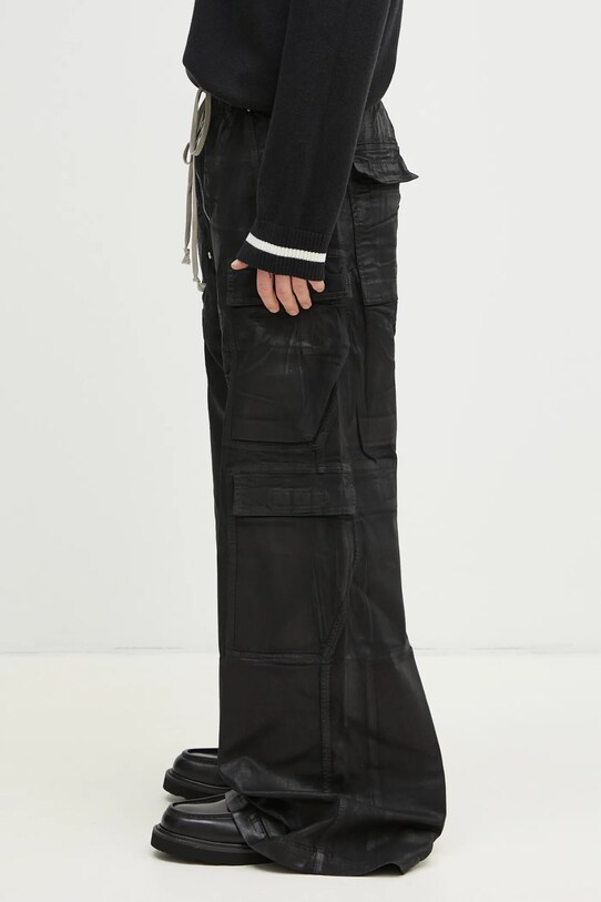 Штани Rick Owens Double Cargo Jumbo Belas DU01E3398.SCF чорний SS25
