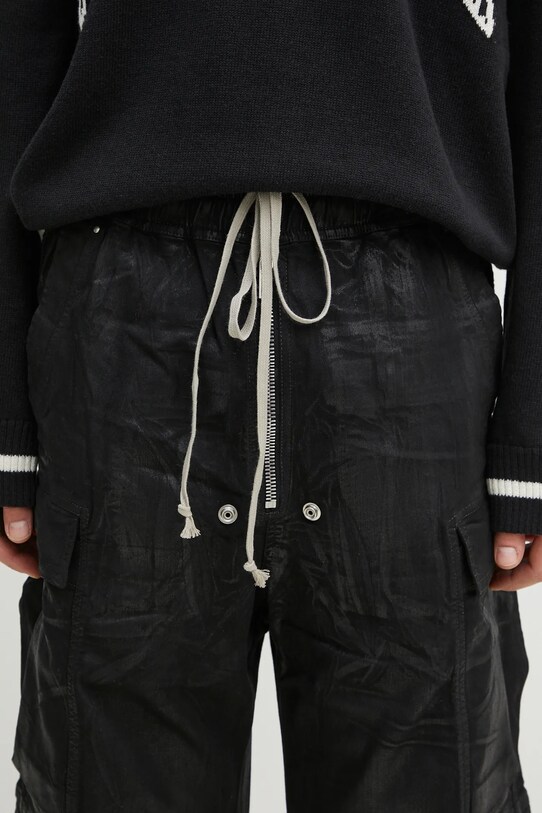 Штани Rick Owens Double Cargo Jumbo Belas чорний DU01E3398.SCF