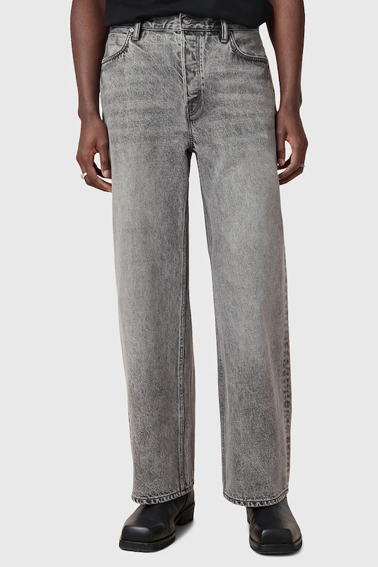 AllSaints jeansy LENNY M004EC szary SS25