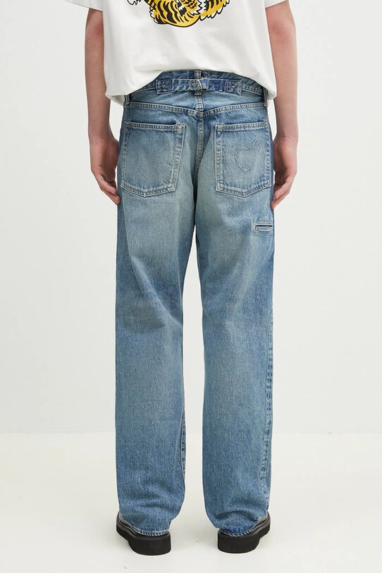 Odzież Human Made jeansy Straight Denim Pants Future HM29PT003 niebieski