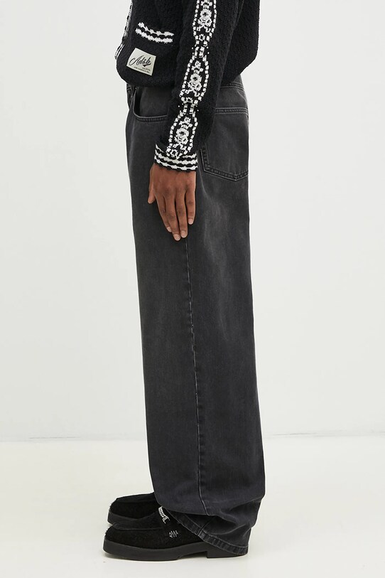 Traperice Axel Arigato Embroidered Relaxed Jeans A2949003 siva SS25