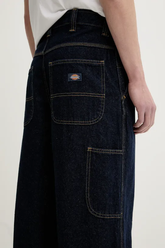 Dickies jeansy bawełniane granatowy DK0A4YECRIN1