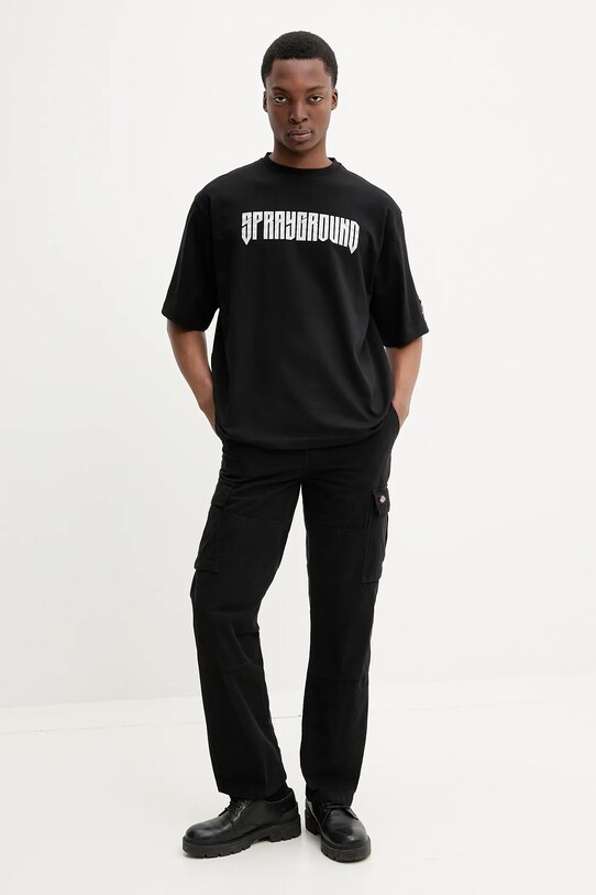 Βαμβακερό παντελόνι Dickies DK0A4YF2BLK1 μαύρο SS25