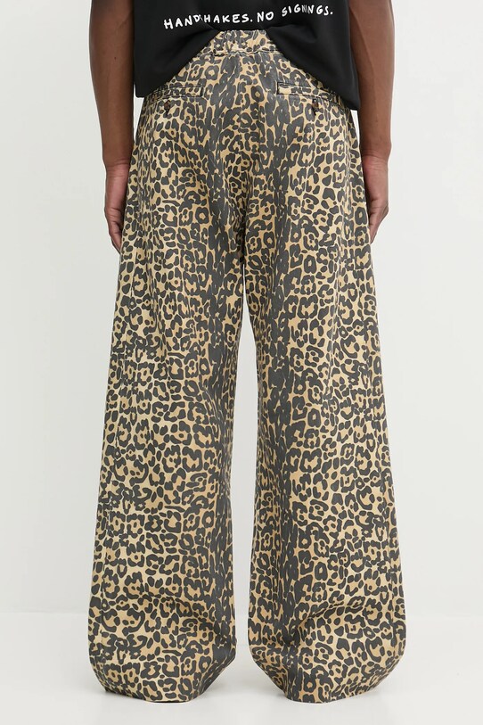 Odzież RHUDE jeansy Leopard Drop-Crotch RHSS25PA05012 brązowy