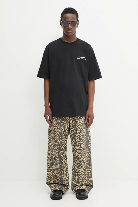 Дънки RHUDE Leopard Drop-Crotch кафяв RHSS25PA05012