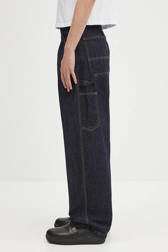 Rifle Carhartt WIP OG Single Knee Pant I034871.102 tmavomodrá SS25