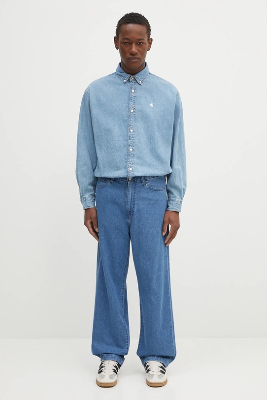 Carhartt WIP jeans Lucas Pant I035245.106 albastru