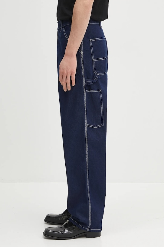 Дънки Carhartt WIP Single Knee Pant I034864.102 син SS25