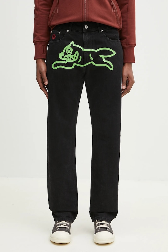 Džíny ICECREAM Running Dog Denim Pant černá ICD25102