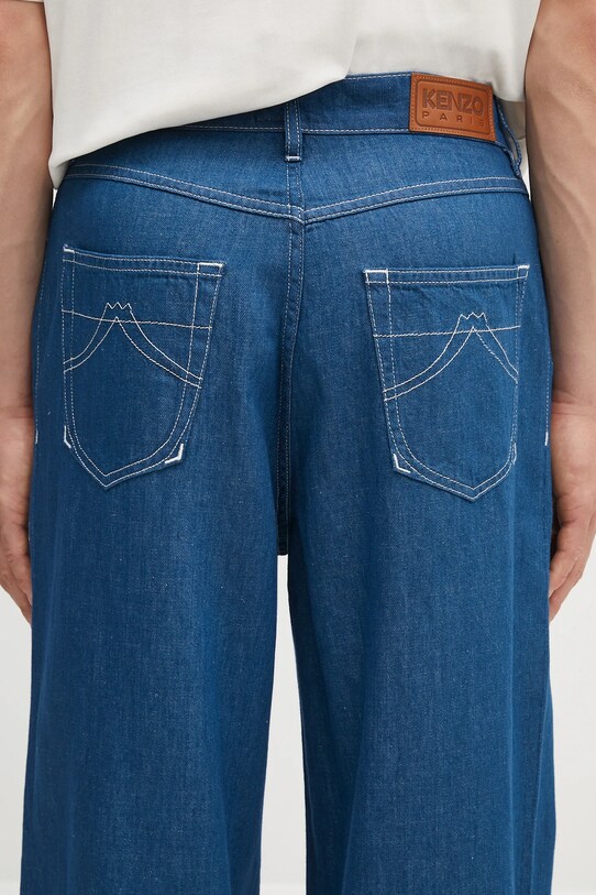 Джинси з домішкою льону Kenzo блакитний FF55DP4196T1.DM