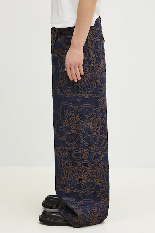 Kenzo jeansy FF55DP4196V1.DM granatowy SS25