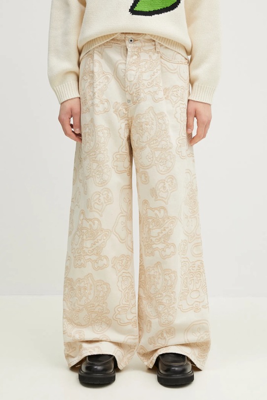 Džíny Kenzo béžová FF55DP4196W1.WM