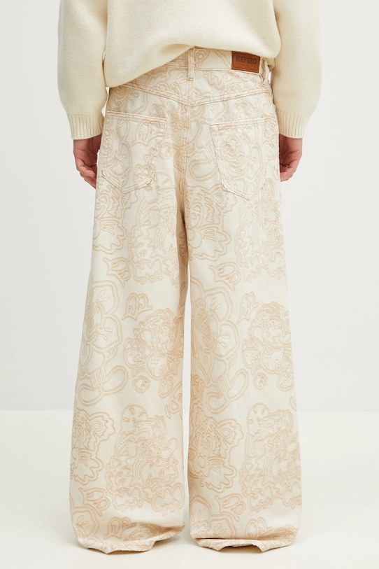 Oblečení Džíny Kenzo FF55DP4196W1.WM béžová
