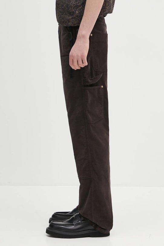 Wales Bonner pantaloni Kingston MS25TR10.CO10.899 marrone SS25