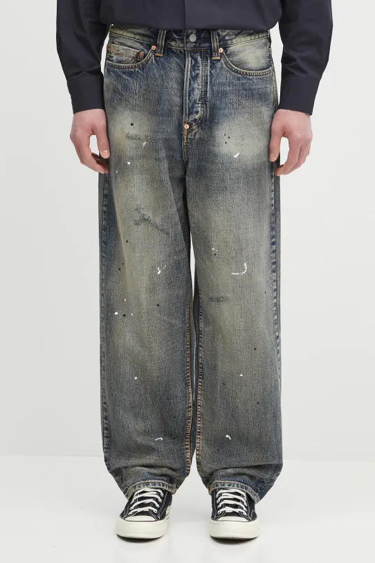 Evisu jeans 7-Pocket Vintage Washed blu navy 2ESHTM5JE1005