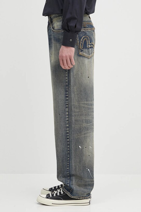 Дънки Evisu 7-Pocket Vintage Washed 2ESHTM5JE1005 тъмносин SS25
