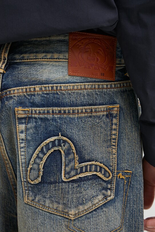 Evisu jeans 7-Pocket Vintage Washed blu navy 2ESHTM5JE1005