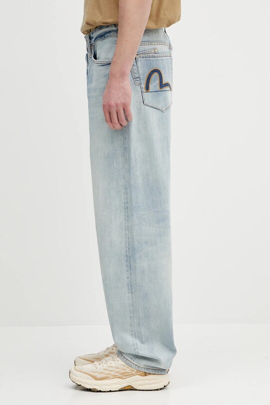 Дънки Evisu 7-Pocket Light Tone Washed 2ESHTM5JE1006 син SS25