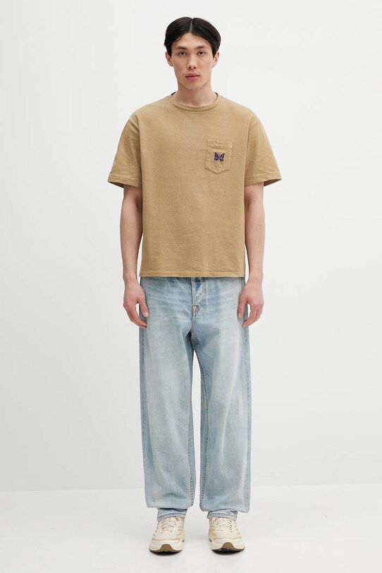 Evisu jeans 7-Pocket Light Tone Washed 2ESHTM5JE1006 albastru