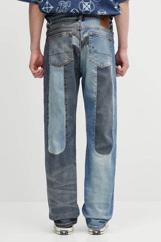 Îmbrăcăminte Evisu jeans 2-tone Denim w Inserted Daicock 2ESHTM5JE1015 albastru