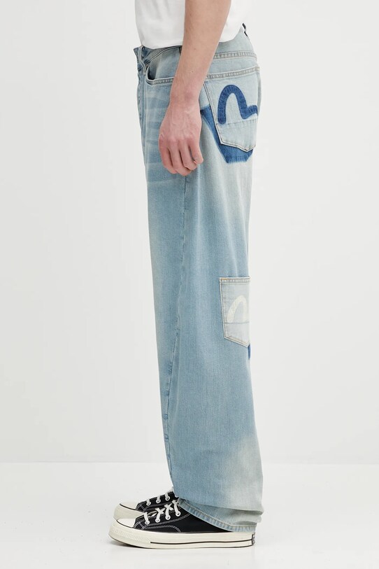 Evisu farmer Multi-Pocket Vintage Washed 2ESHTM5JE1023 kék SS25