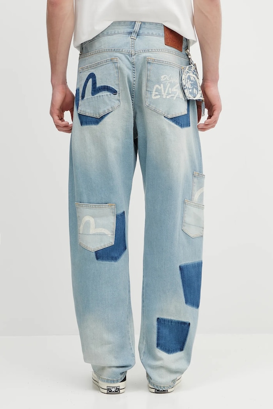 Oblečenie Rifle Evisu Multi-Pocket Vintage Washed 2ESHTM5JE1023 modrá