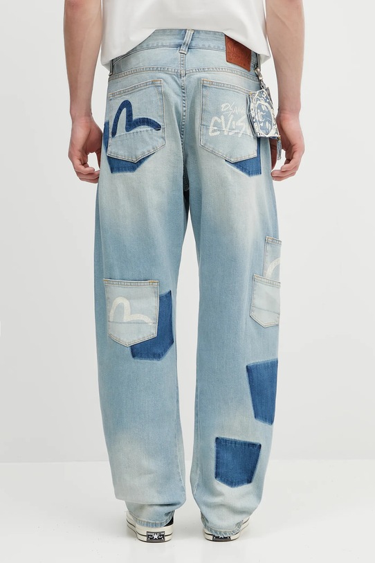 Clothing Evisu jeans Multi-Pocket Vintage Washed 2ESHTM5JE1023 blue