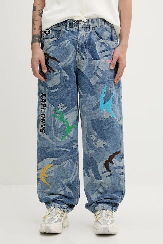 AAPE jeans Main blue AAPPTMB687XAO