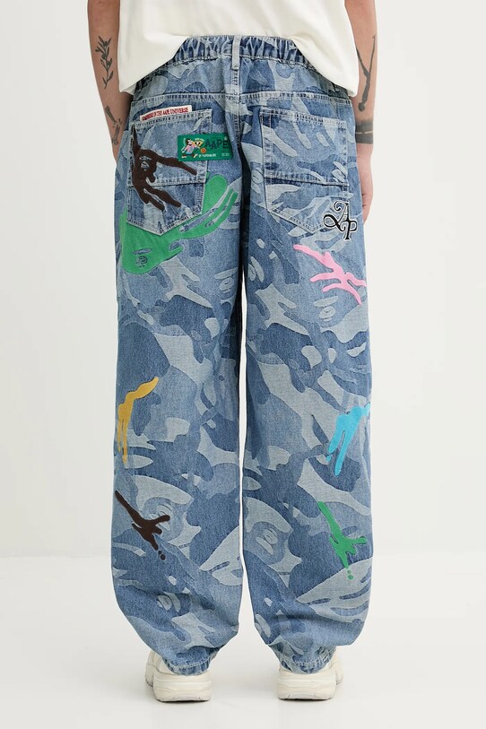 Clothing AAPE jeans Main AAPPTMB687XAO blue