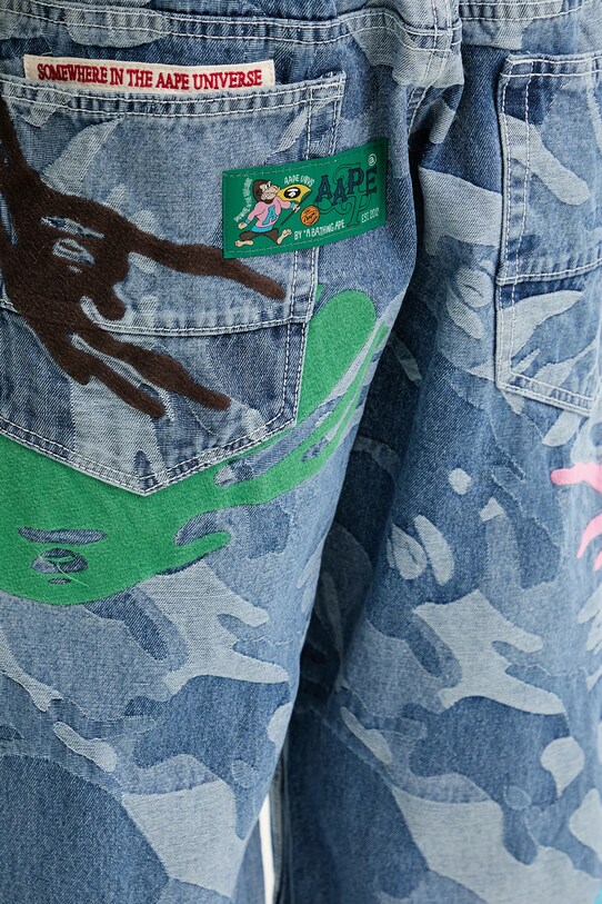 AAPE jeans Main blue AAPPTMB687XAO