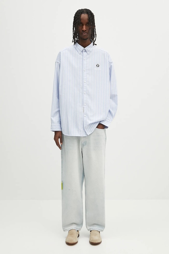 Дънки AAPE Main син AAPPTMB694XXO