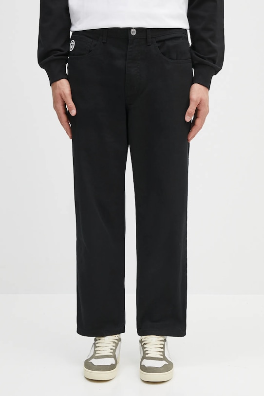 AAPE jeansy bawełniane Now czarny AAPPTMB623XXN