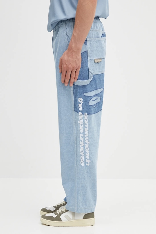 Дънки AAPE Main AAPPTMB634XXN син SS25