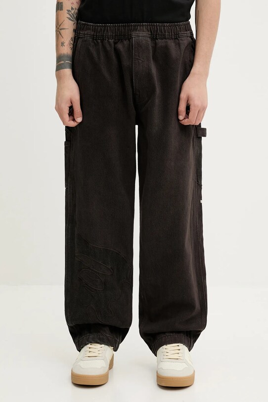 AAPE jeansy Main brązowy AAPPTMB634XAN