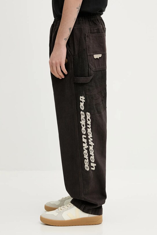 AAPE jeansy Main AAPPTMB634XAN brązowy SS25