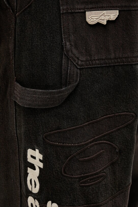 AAPE jeansy Main brązowy AAPPTMB634XAN